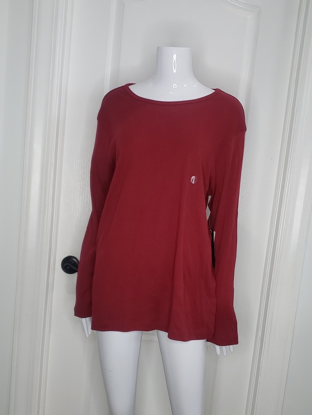 Preswick & Moore Crimson Red Longsleeve Shirt NWT Size 1X